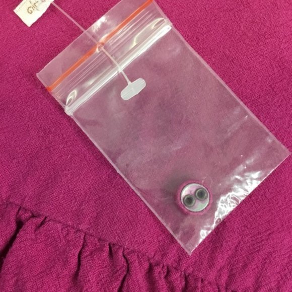 Free People Linen Sensual Safari Red Berry Wrap Dress Size Large NWT Women's - Picture 4 of 10